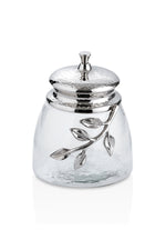 Oak Dekoratif Cam Kavanoz Silver Büyük