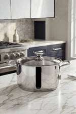 Bonera Omega 24 Cm Tekli Derin Paslanmaz Çelik Tencere