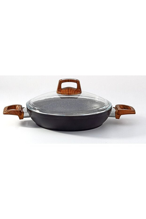 Bonera Vogue Granit 20 Cm Sahan Ahşap Kulp
