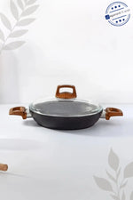Bonera Vogue Granit 22 Cm Ahşap Kulplu Omlet Tava
