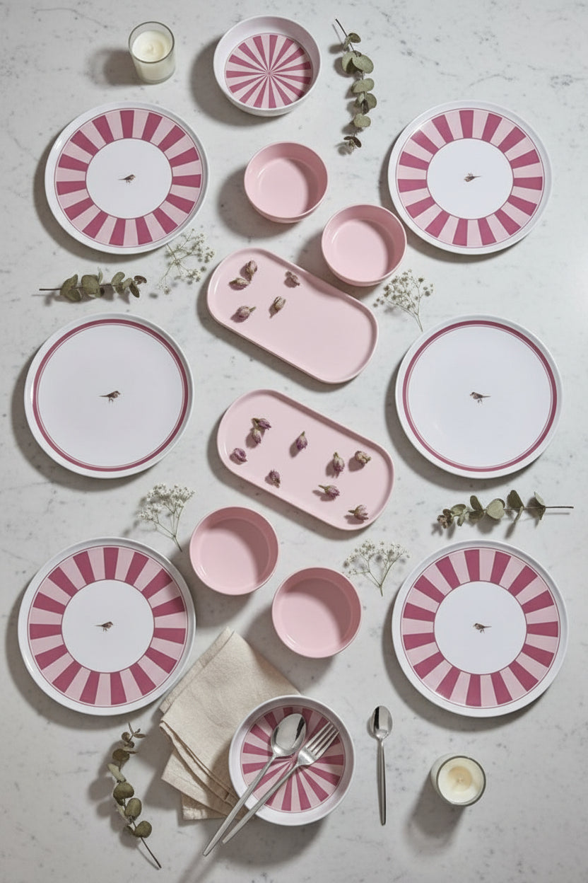 Kitchen Life El İşi Lovely Birds Kahvaltı Sunumluk – Lüks Takım