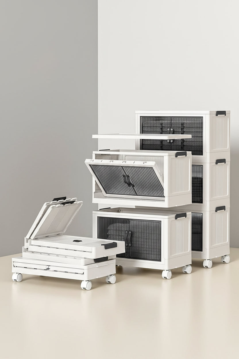 Kitchen Life Tekerlekli Portatif Düzenleyici Saklama Dolabı – 4 Katlı