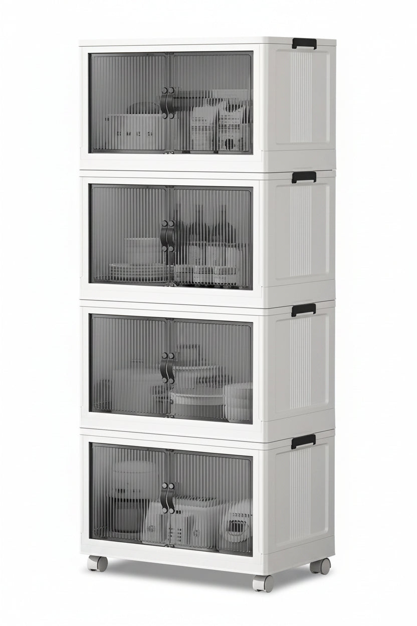 Kitchen Life Tekerlekli Portatif Düzenleyici Saklama Dolabı – 4 Katlı