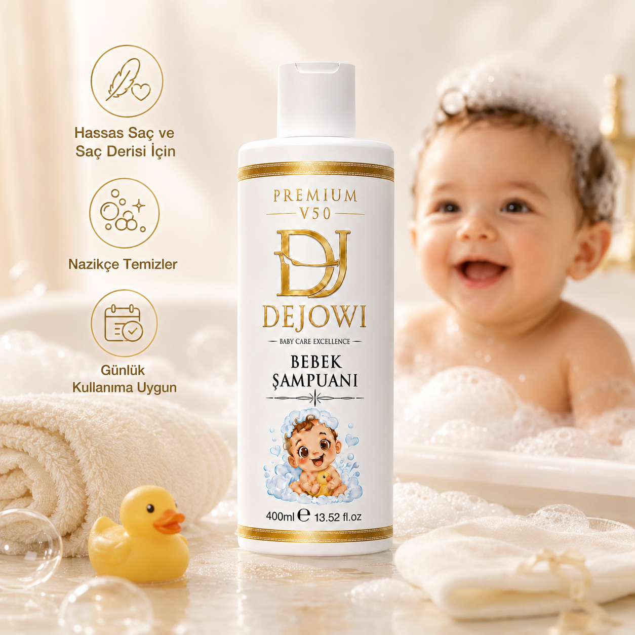 Dejowi V50 Premium Bebek Şampuanı 400 ml