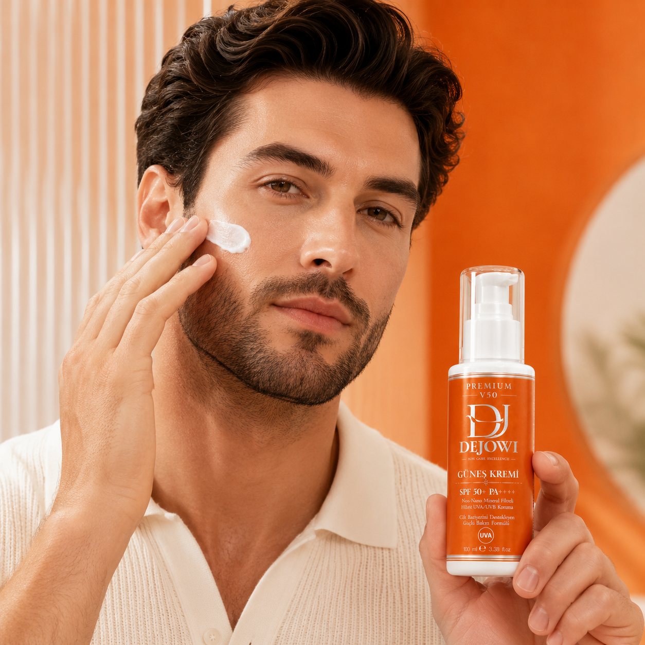 Dejowi V50 Mineral Filtre Destekli Hibrit UVA/UVB Koruma SPF 50+ PA++++ Güneş Kremi 100 ml