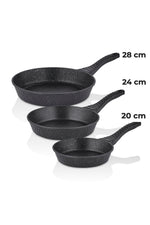 Tac Triton TAC-4744 Tava Seti Toplu Gorunum – Induksiyon Uyumlu 3 Parca
