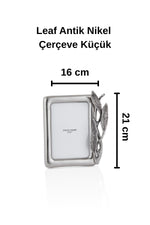 Leaf Antik Nikel Çerçeve Küçük