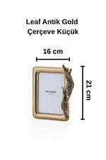 Leaf Antik Gold Çerçeve Küçük