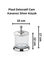 Plaıd Dekoratif Cam Kavanoz Silver Küçük