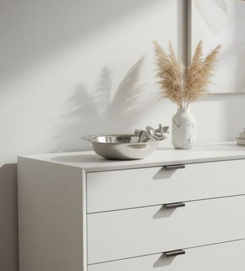 Floral Dekoratif Kase Silver