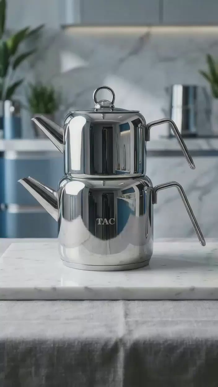 Taç Hera Jumbo Çaydanlık Takımı Platin 4,20 L | TAC-5923